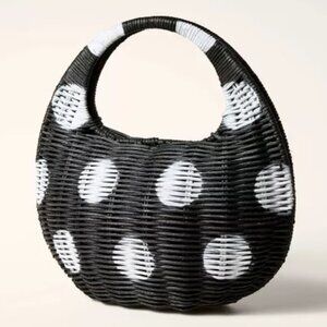 Kate Spade x Target Polka Dot Wicker Bag/Purse Spring Limited Edition